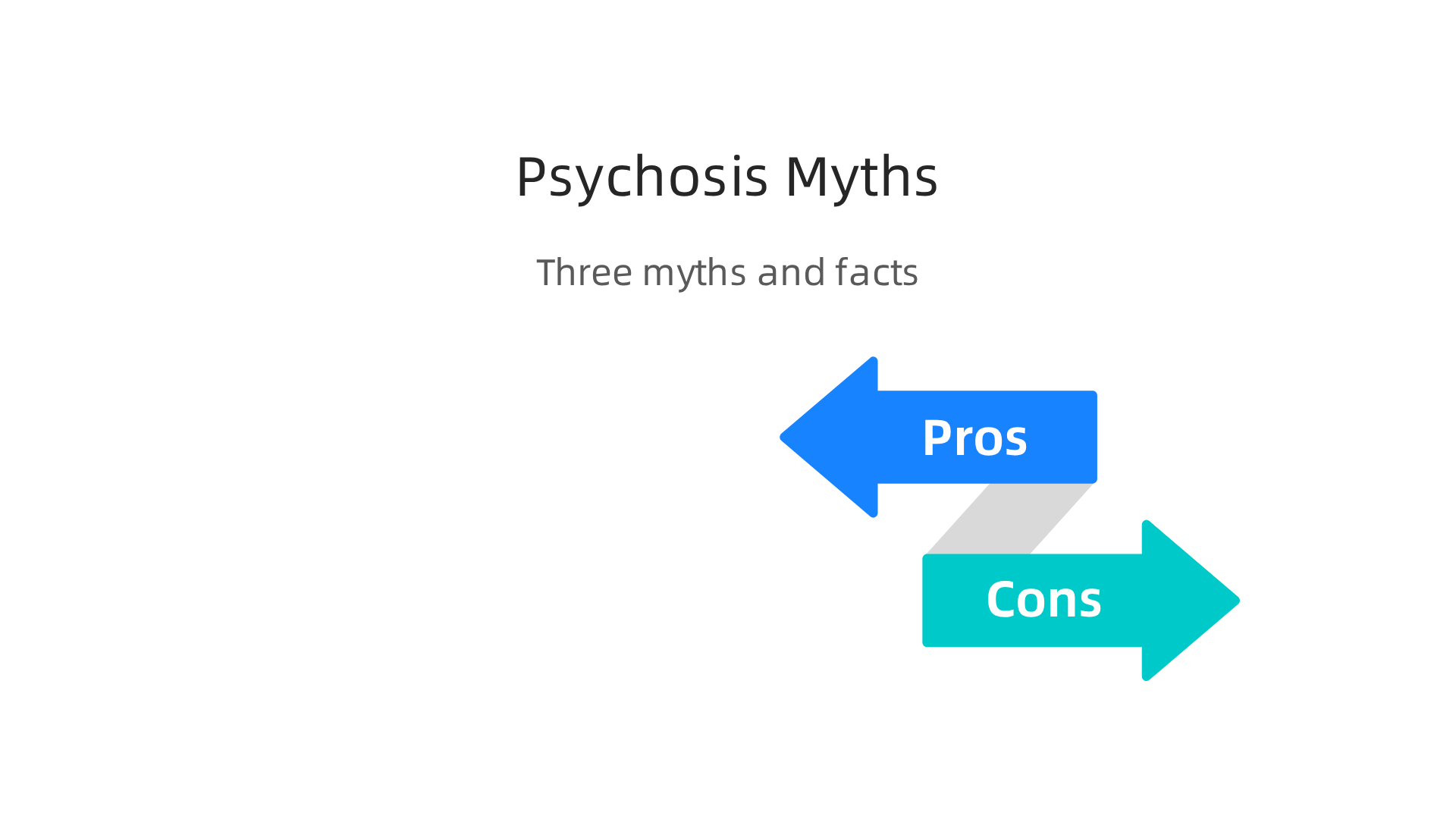 This infographic challenges common misconceptions about psychosis, clarifying that people with psychosis are not inherently dangerous, it is treatable, and it affects all demographics.
