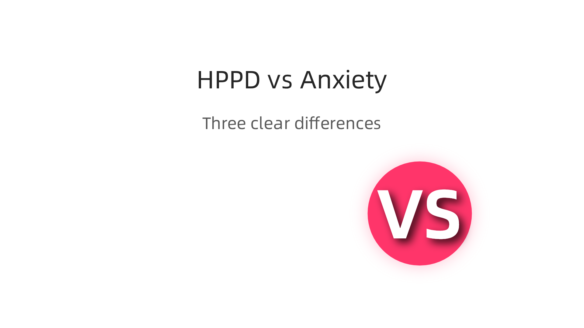 Key differences help distinguish HPPD from general anxiety disorders.