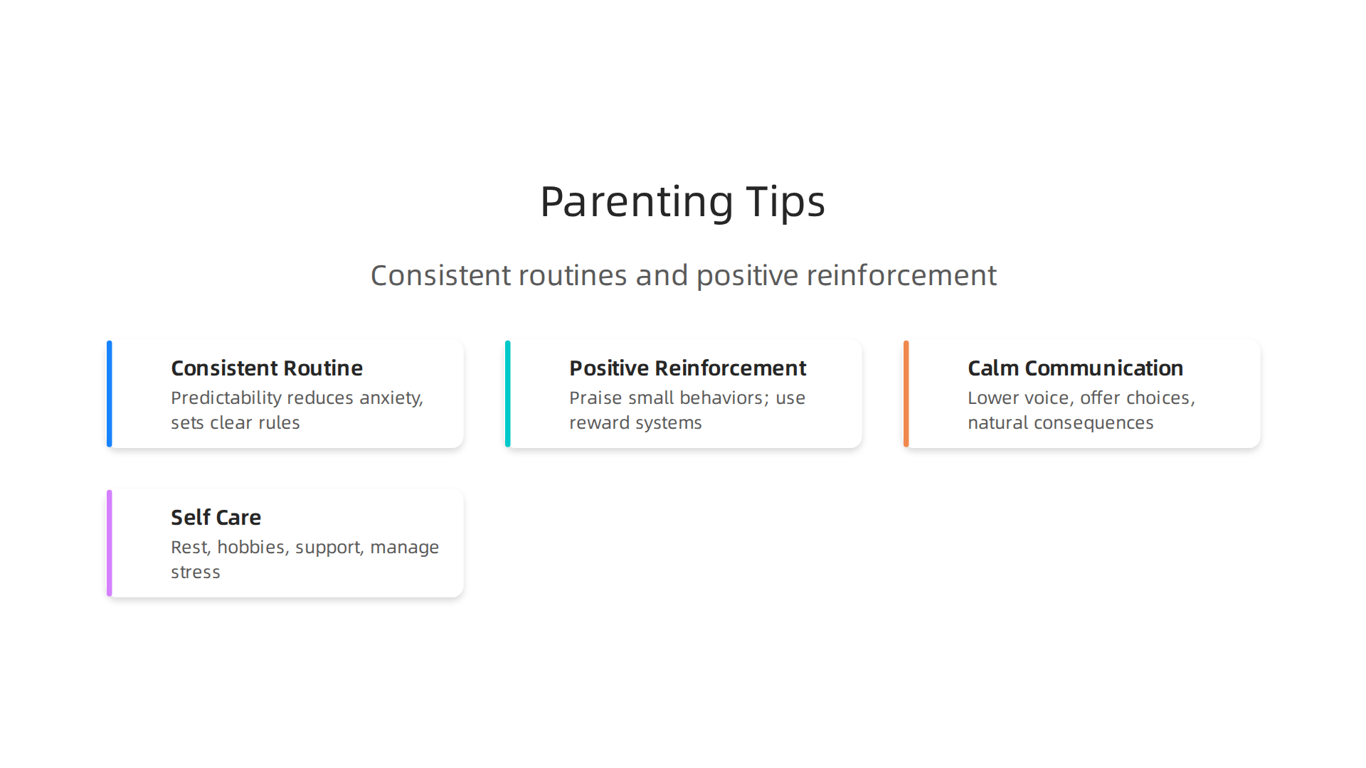 Implementing consistent routines and positive reinforcement can significantly improve family dynamics.