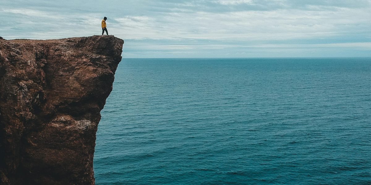 A visual representation of chronic anxiety and hypervigilance, where one is constantly anticipating danger.