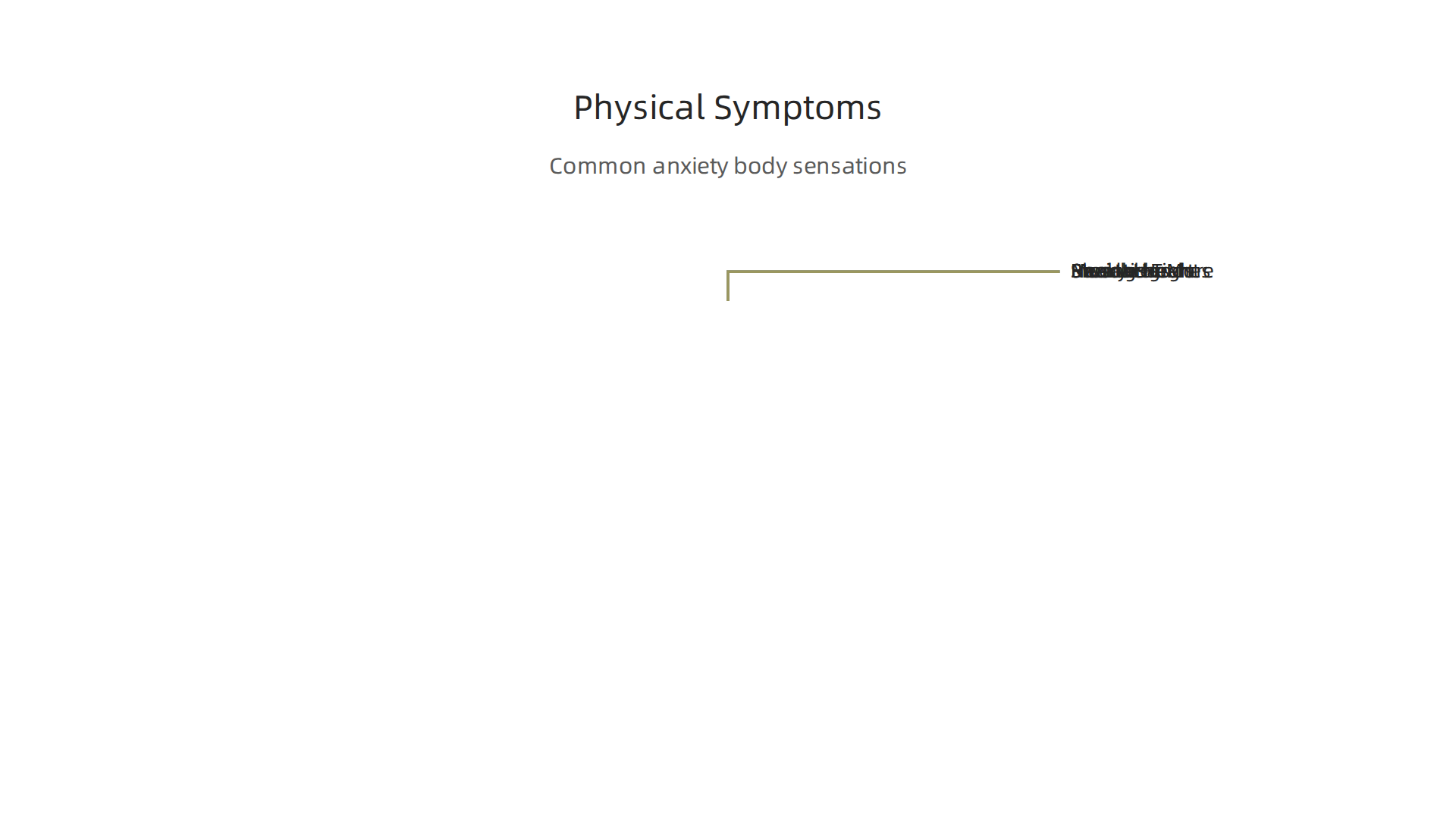 Visualizing the common physical ways anxiety manifests in the body.