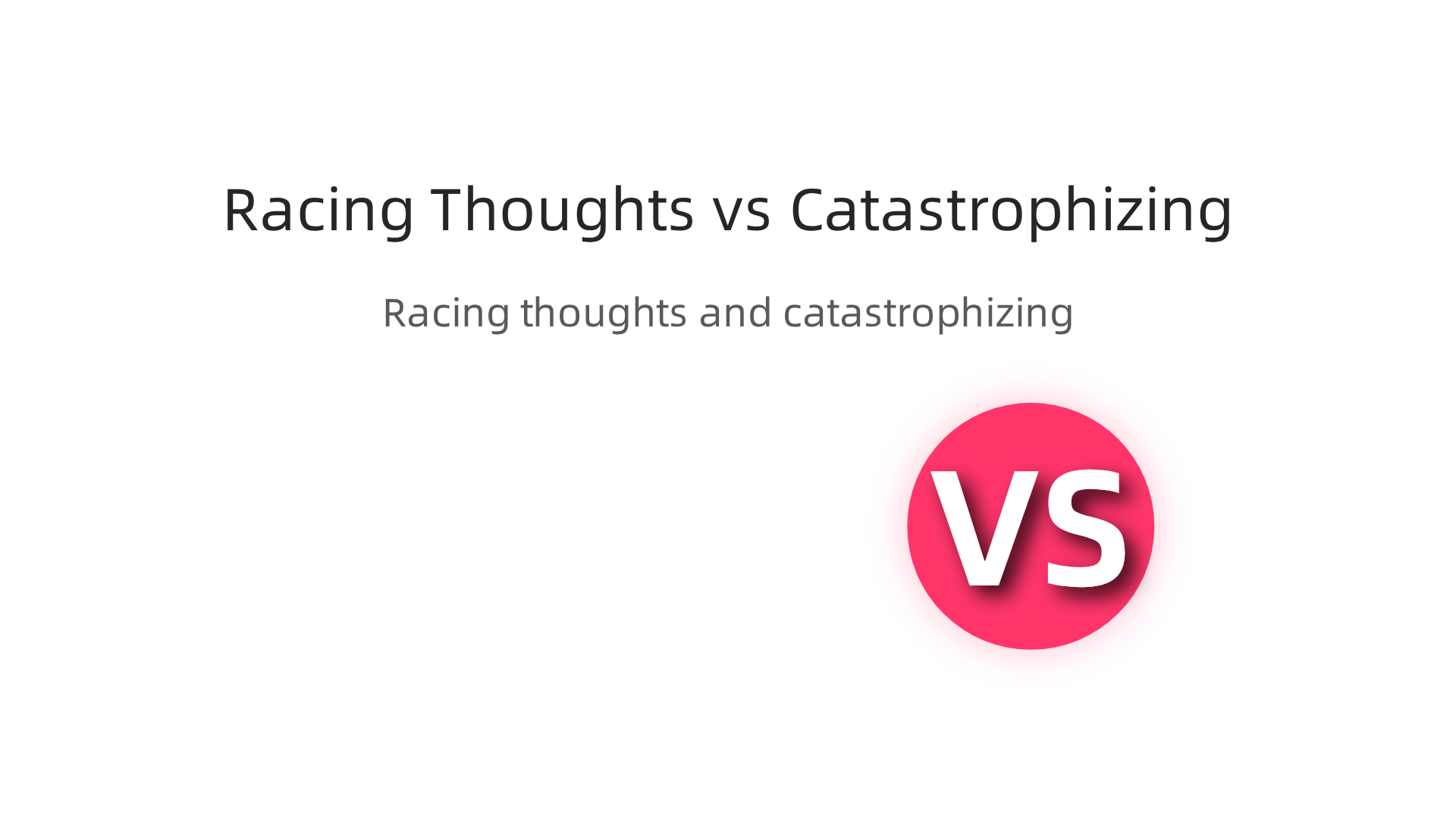 Racing thoughts and catastrophizing are common mental traps in anxiety.